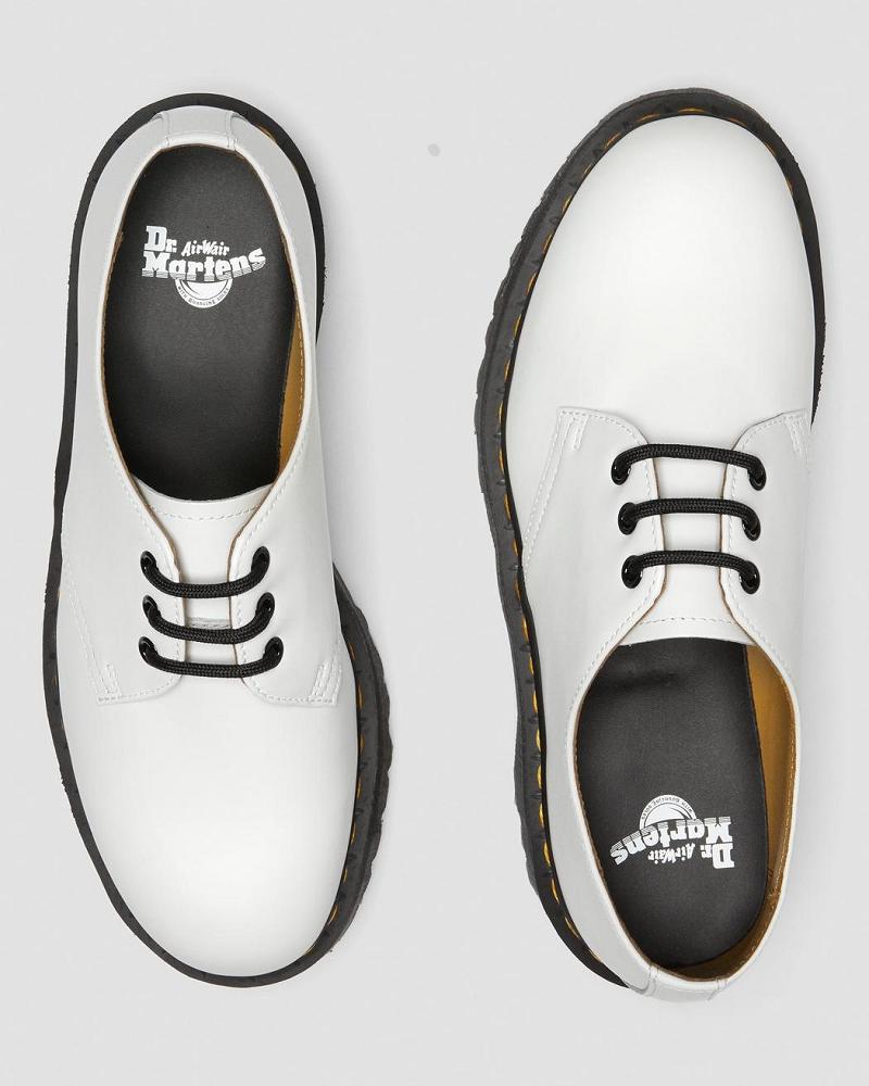 Zapatos Plataforma Dr Martens 1461 Smooth Cuero Hombre Blancos | MX 194QMA